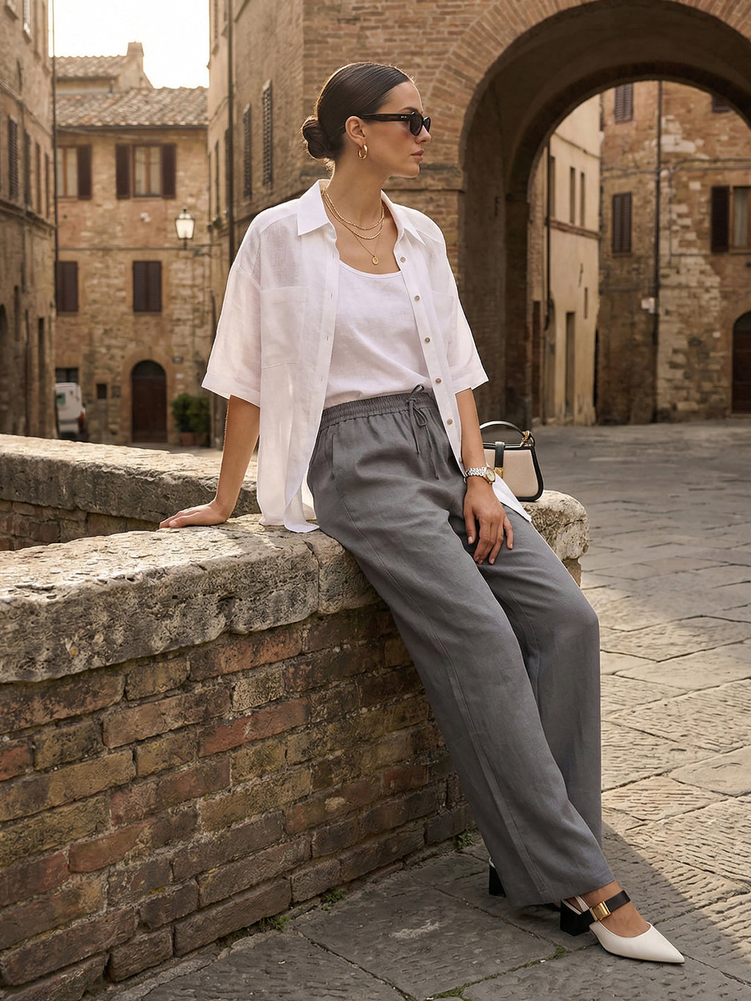Margaret | Classic Linen Pants