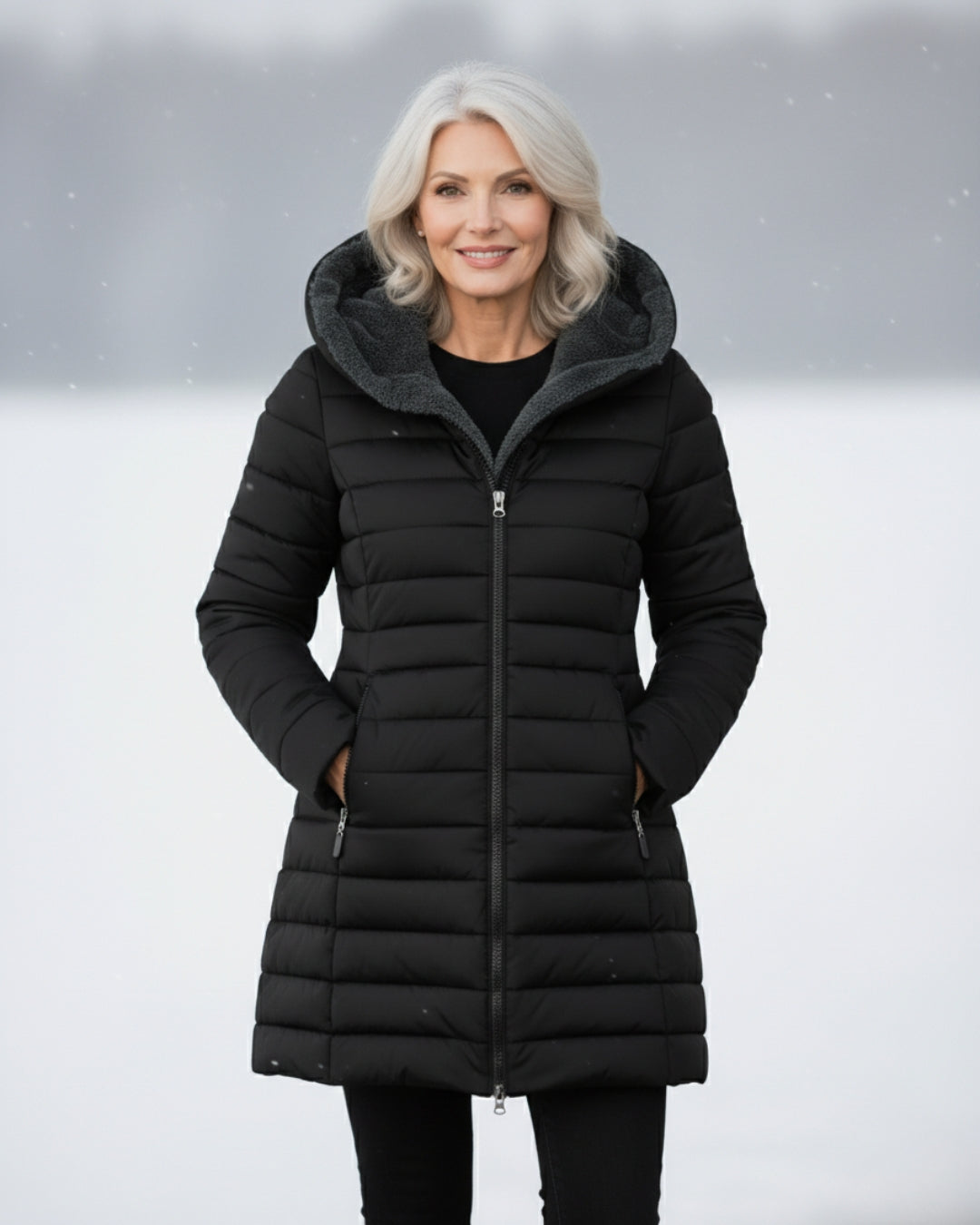 Clair - Double Fleece Hooded Winter Coat