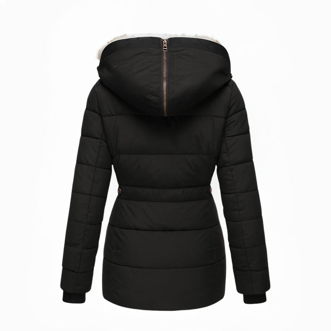 Anna – Luxe Winter Fur Hood Parka