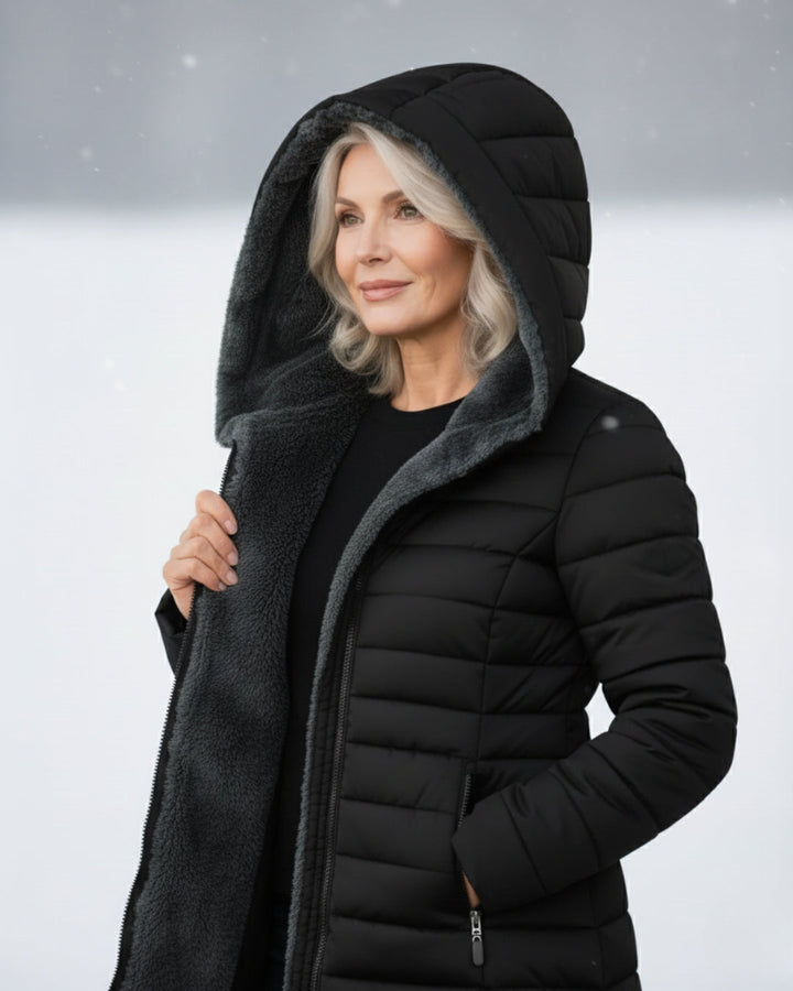 Clair - Double Fleece Hooded Winter Coat