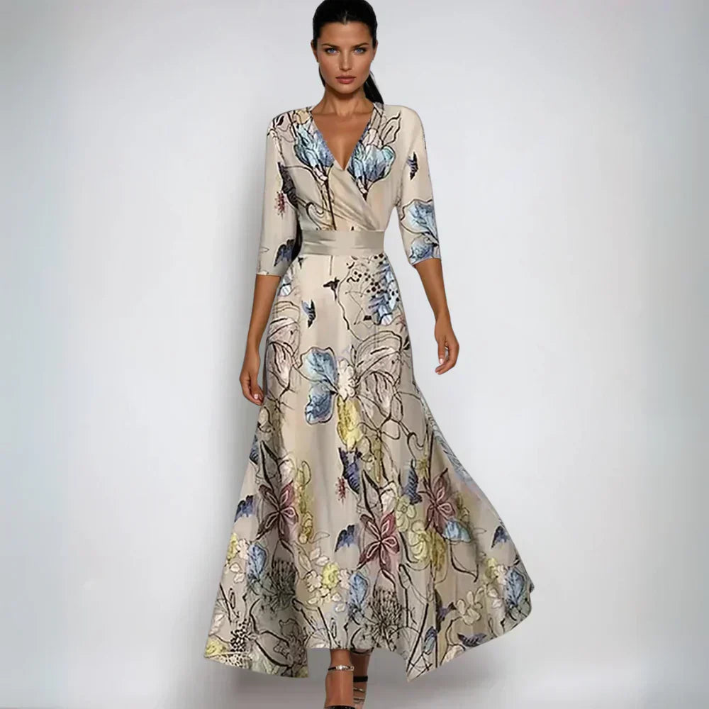 Emilia | Chic Bloom Wrap Dress
