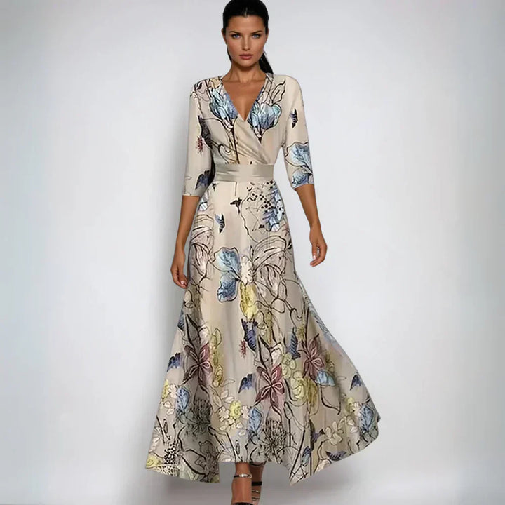 Emilia | Chic Bloom Wrap Dress