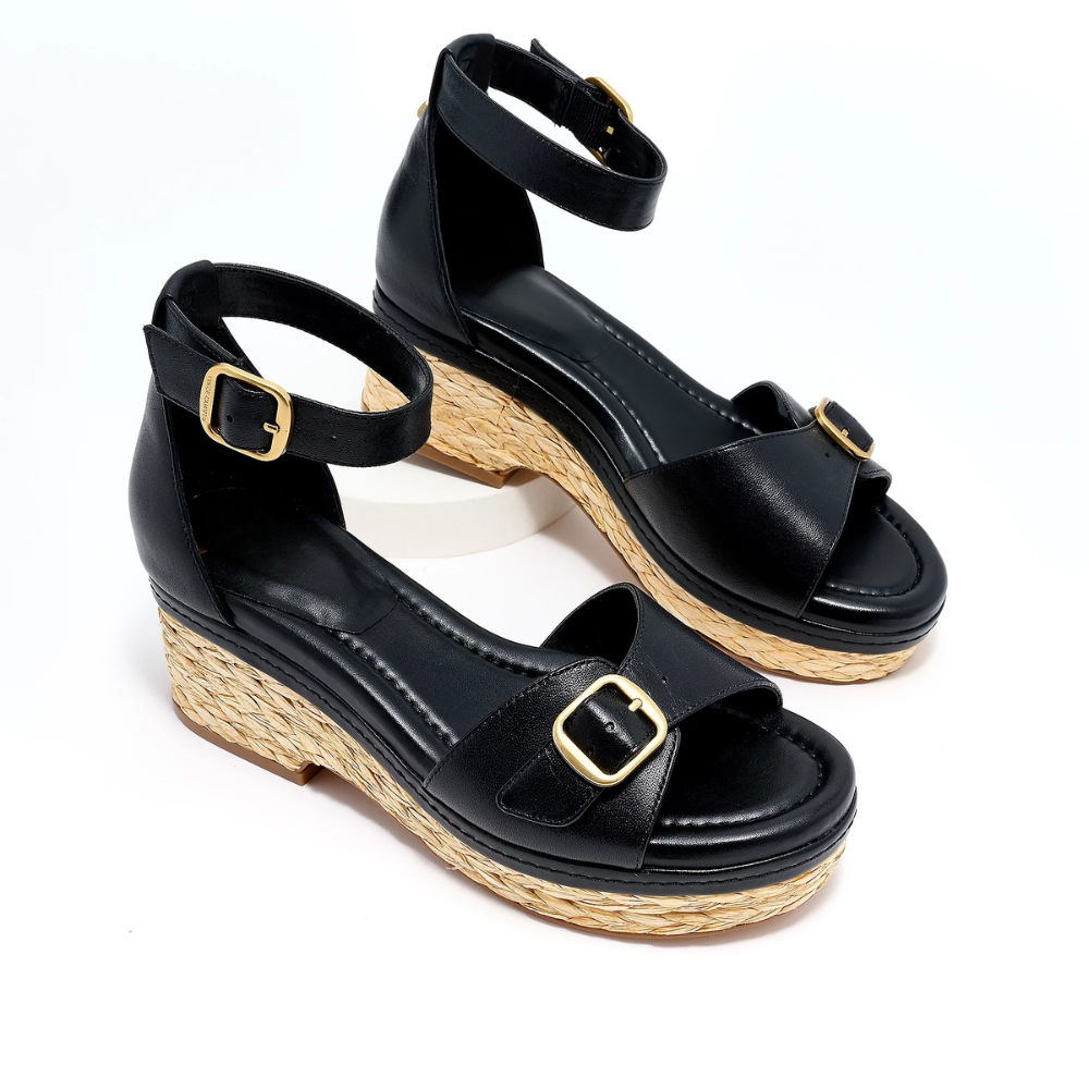 Karen | Denim Sandals Wedges, The Wedge That Goes With Everything