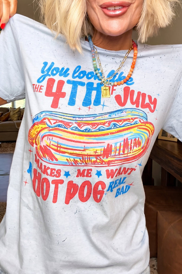 You Look Like The 4th Of July Hot Dog Graphic Tee