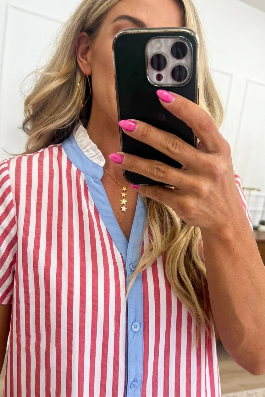 Patriotic Casual Mini Dress