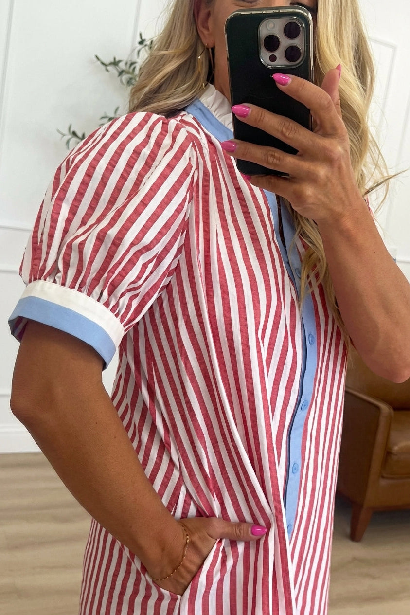Patriotic Casual Mini Dress