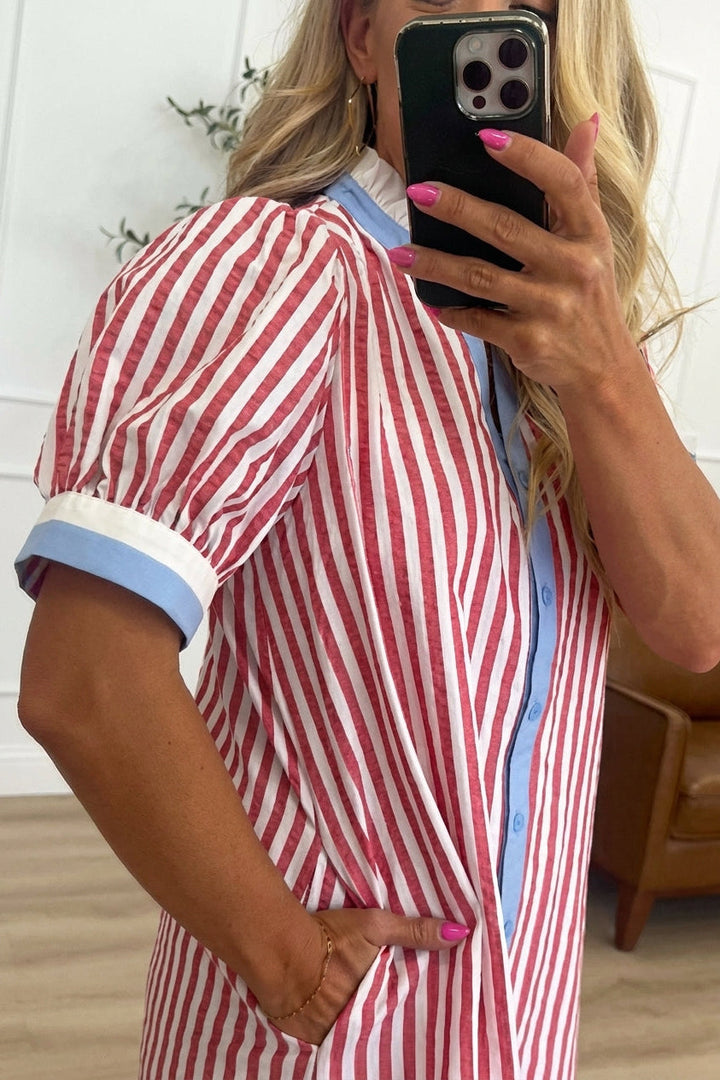 Patriotic Casual Mini Dress
