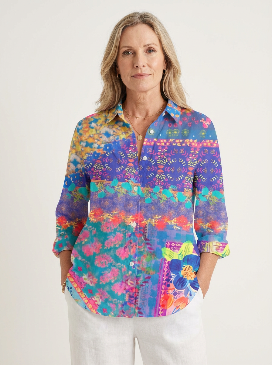 Selena | Vivid Garden Blouse