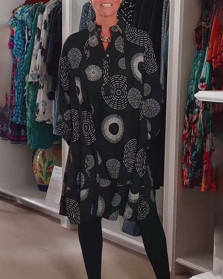 Sheryl | Geometric Wrap Dress