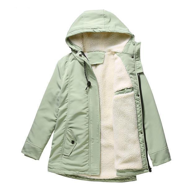 Helen - Warm Hooded Cozy Quilted Jacket