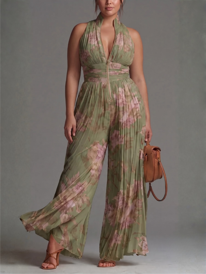 LAURA | ELEGANT PLEATED JUMPSUIT