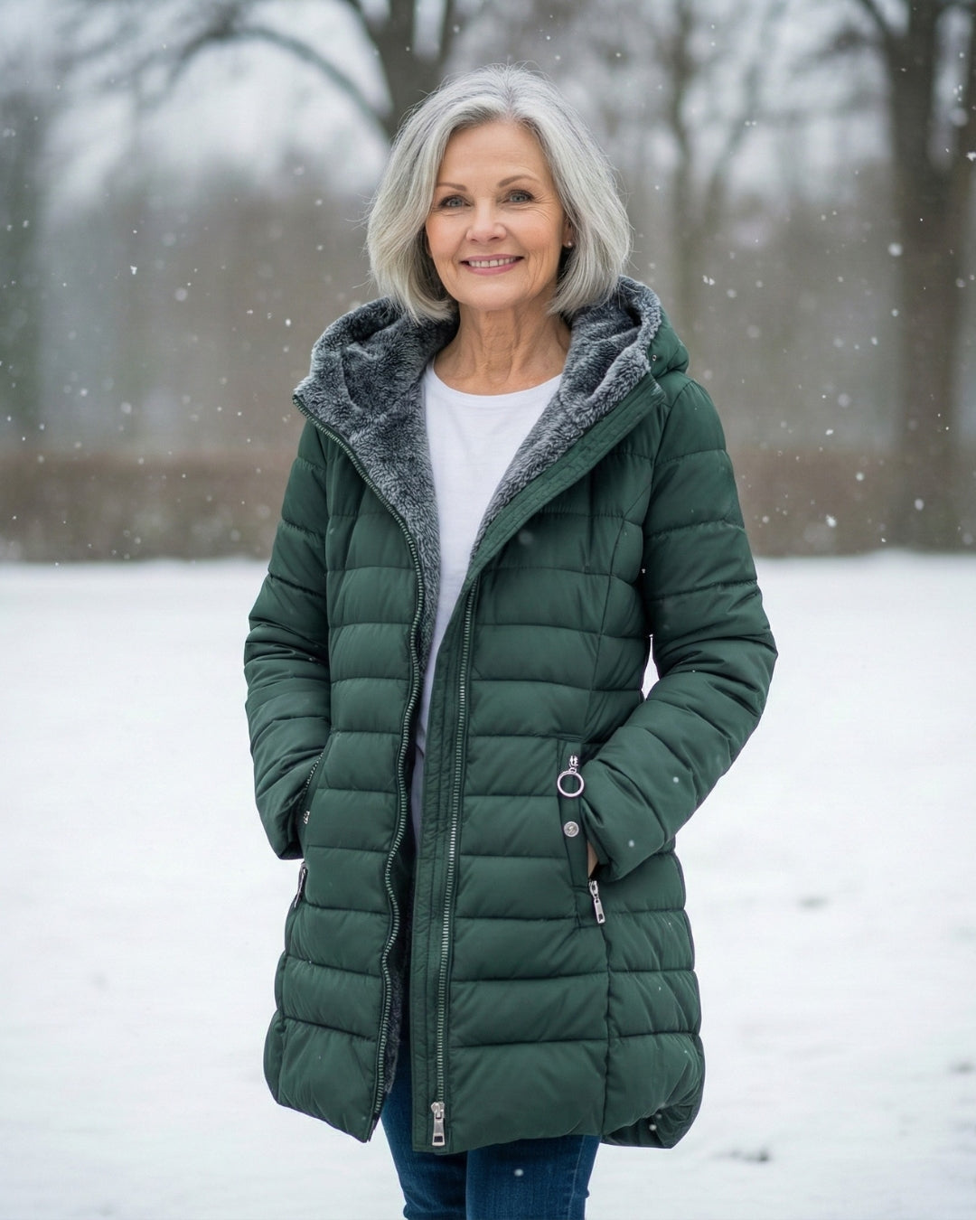 Clair - Double Fleece Hooded Winter Coat