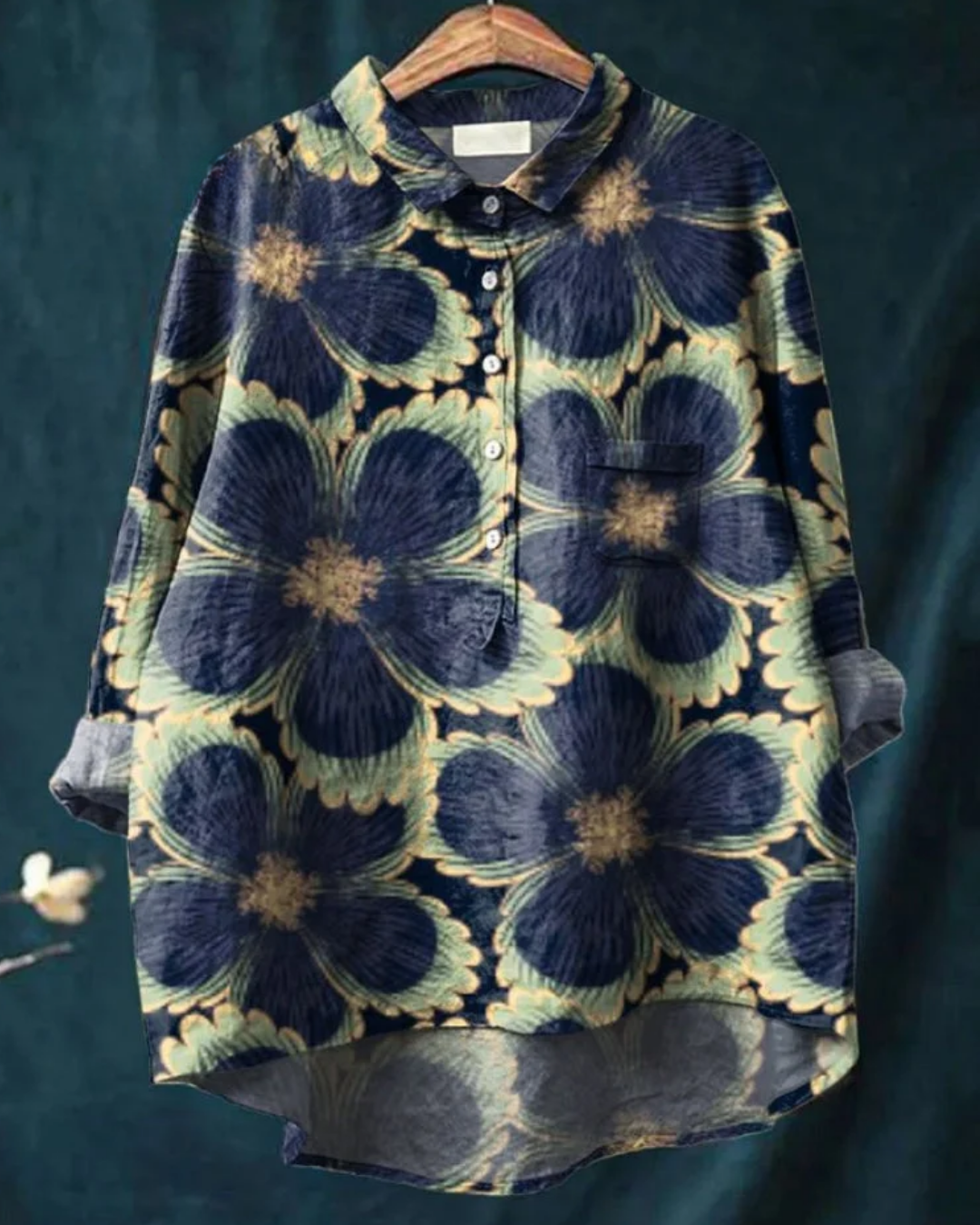 Jenny | Stylish Floral Button-Down Shirt