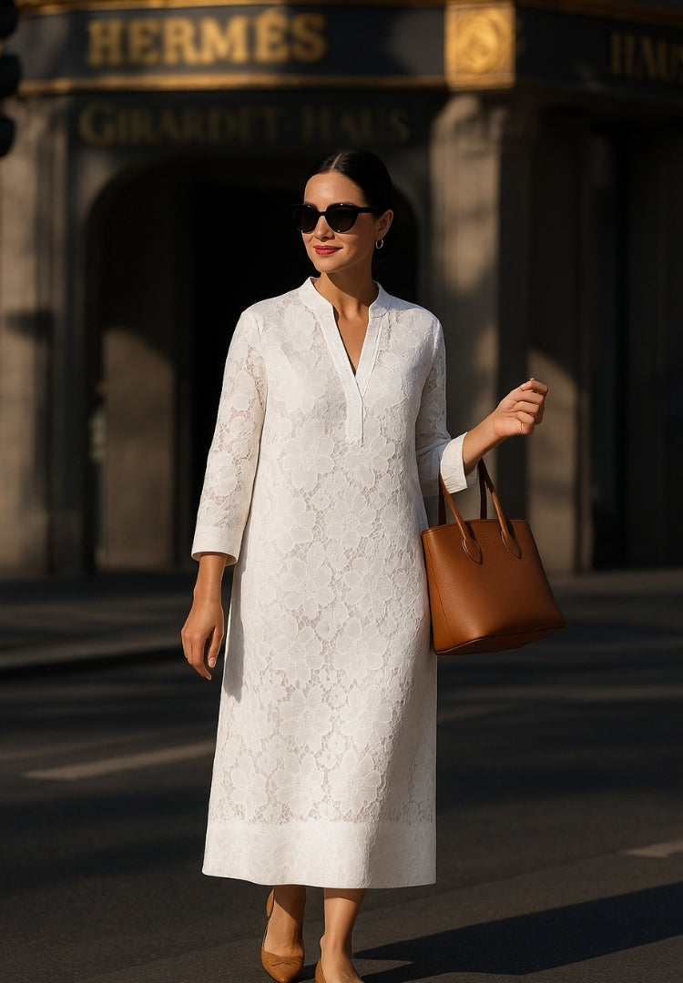 Amber | Elegant Lace Long Dress