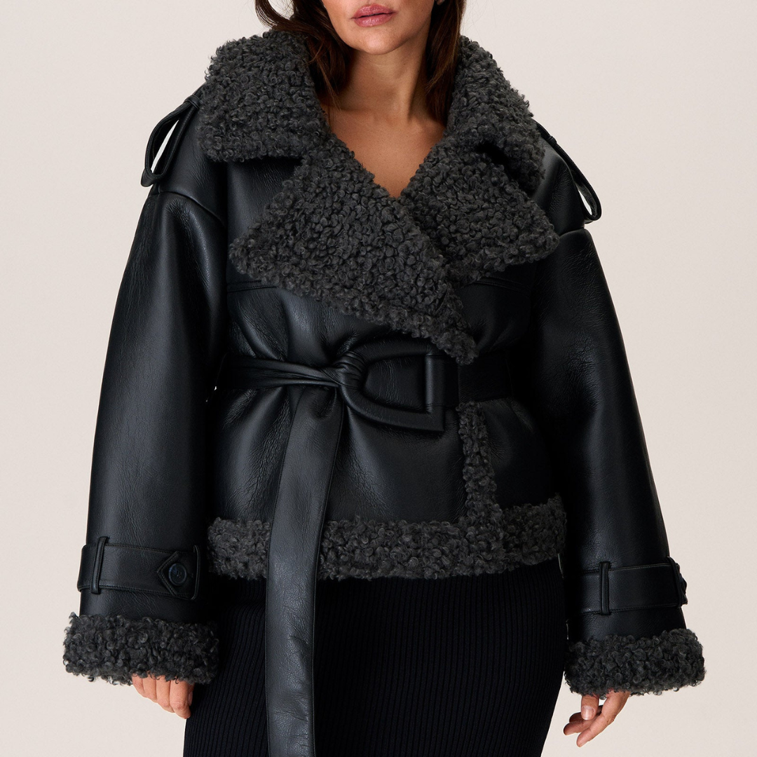 Elvira - Luxe Oversized Belted Winter Jacket