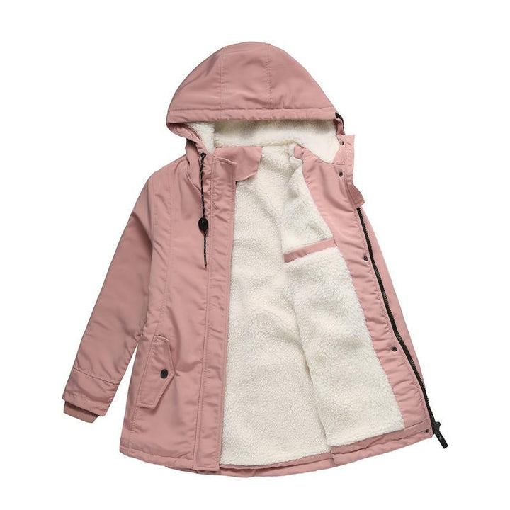 Helen - Warm Hooded Cozy Quilted Jacket