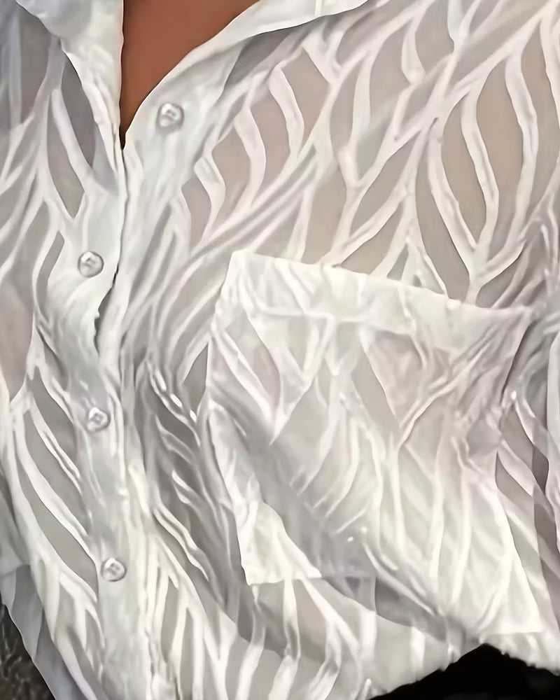Textured Reverse Mode Blouse