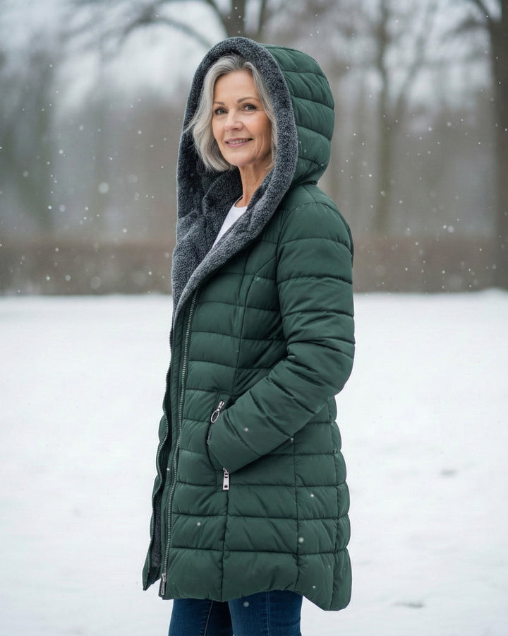 Clair - Double Fleece Hooded Winter Coat