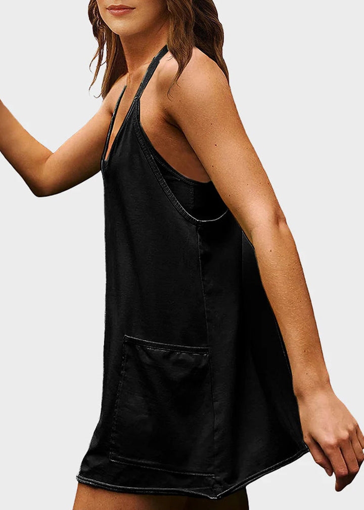 Lily | Casual Sleeveless Mini Dress With Built-In Shorts