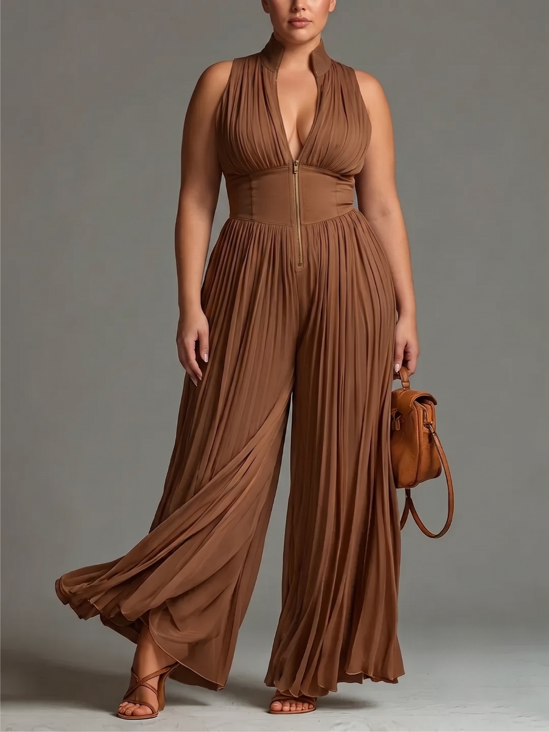 LAURA | ELEGANT PLEATED JUMPSUIT