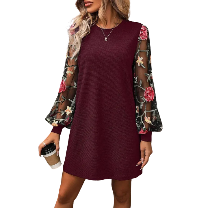 Miriam | Elegant Floral Sleeve Dress