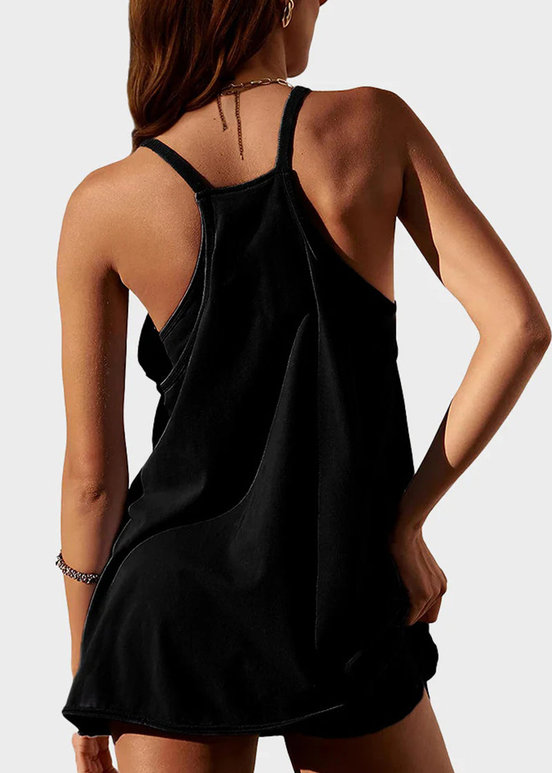 Lily | Casual Sleeveless Mini Dress With Built-In Shorts