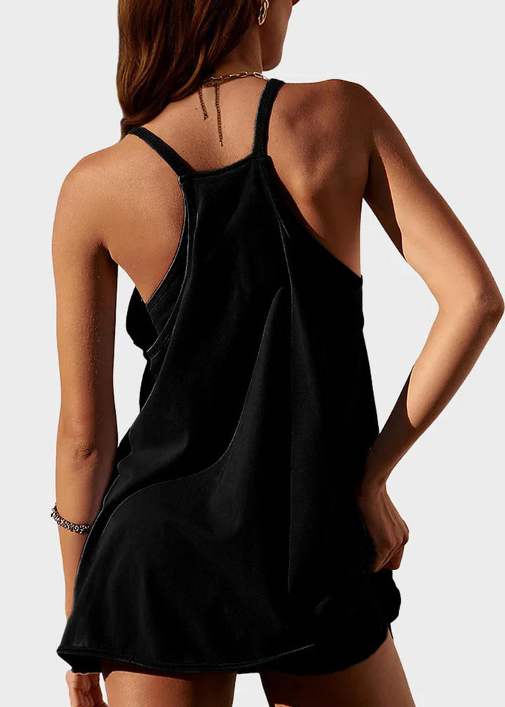 Lily | Casual Sleeveless Mini Dress With Built-In Shorts