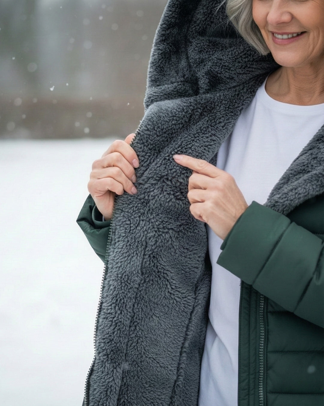 Clair - Double Fleece Hooded Winter Coat