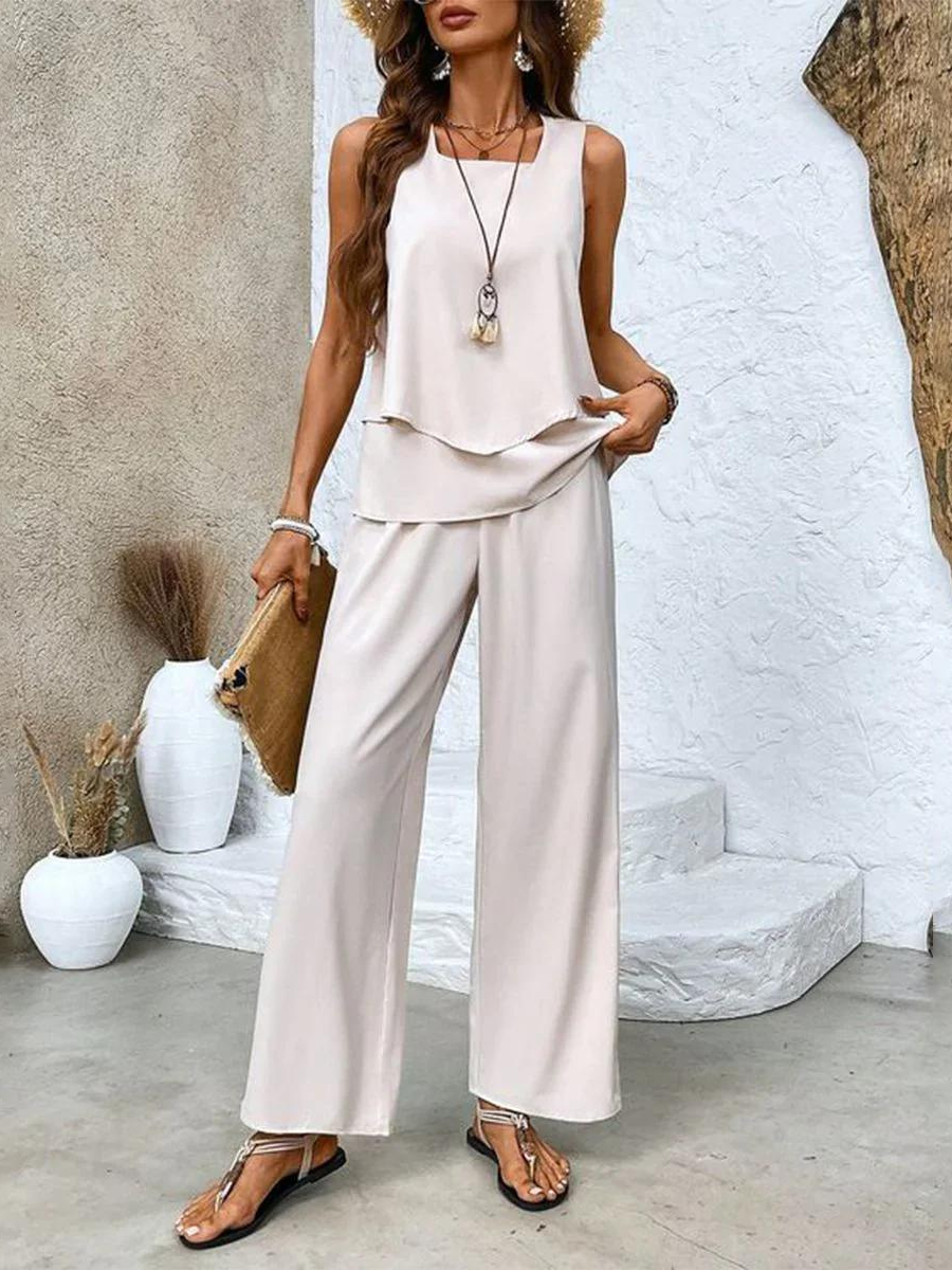 Nancy | Breathable Sleeveless Summer Set