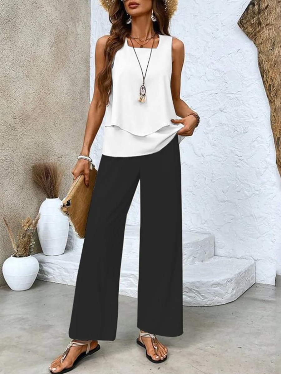Nancy | Breathable Sleeveless Summer Set