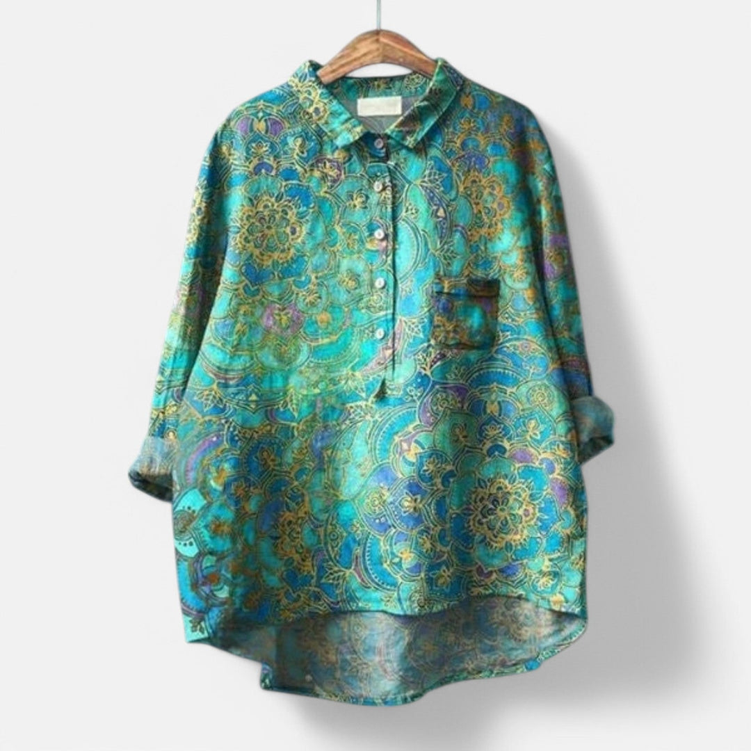 Kiara™ | Stylish Loose Fit Floral Blouse