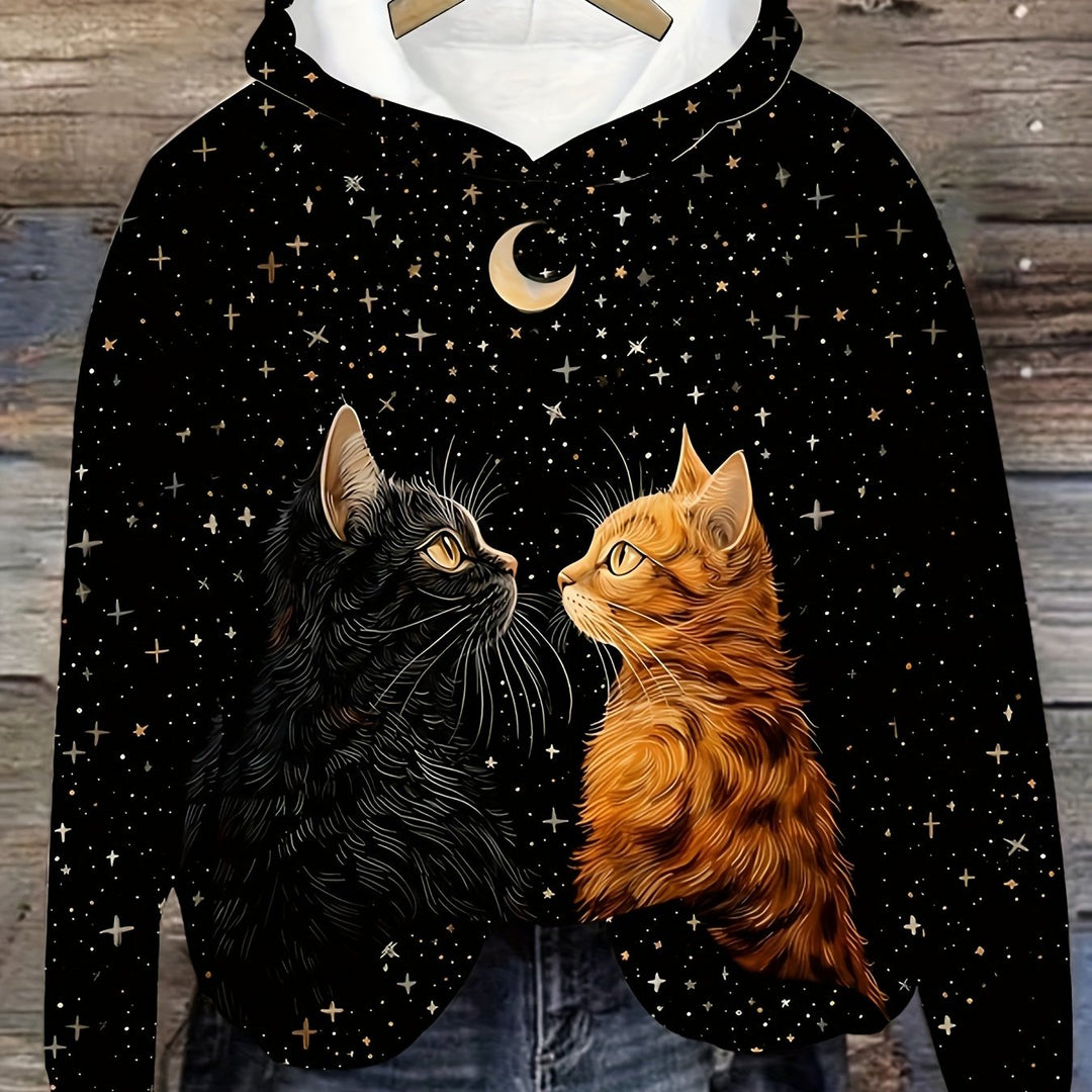Liv - Moonlit Cats Hoodie