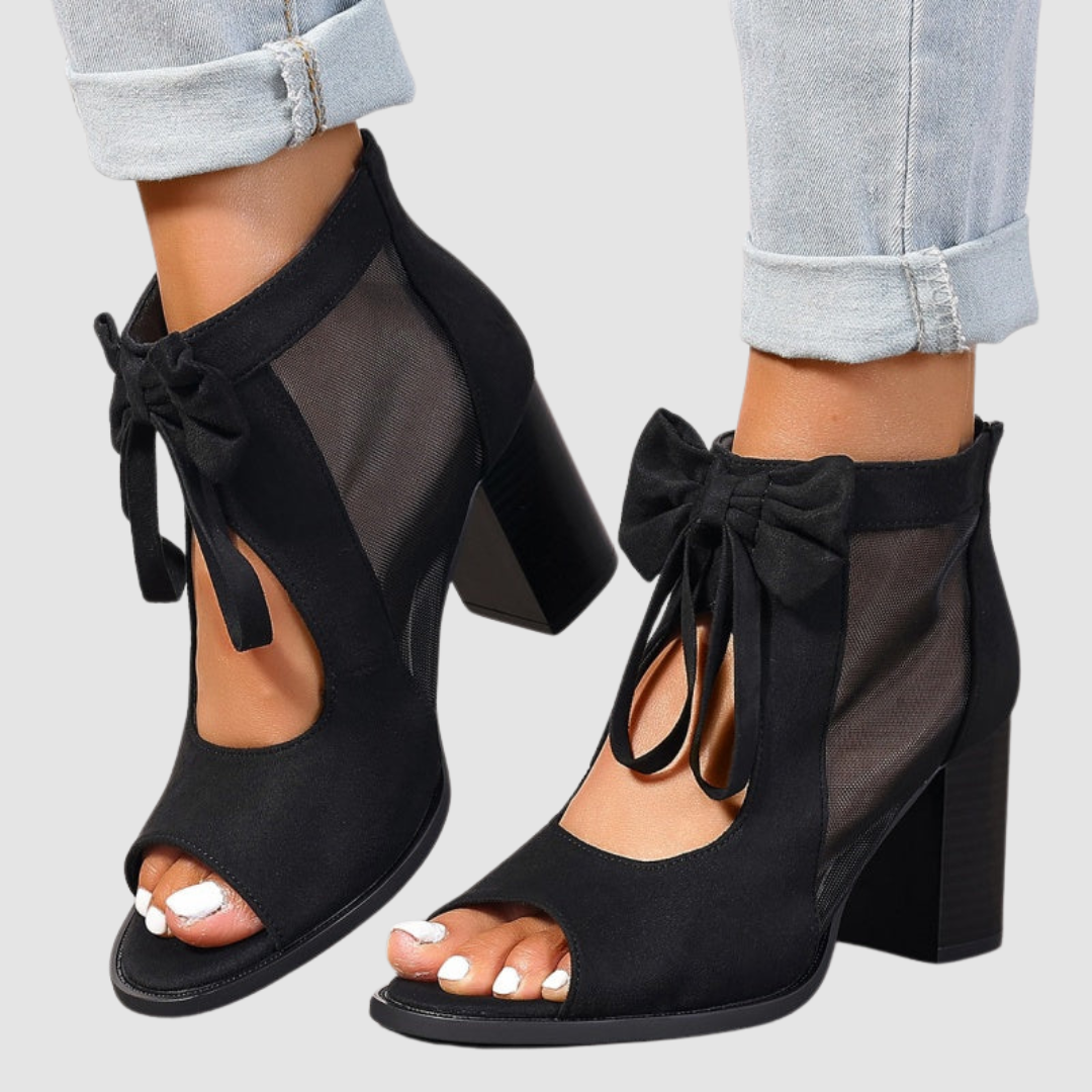 Rebecca™ Bow Charm Orthopedic Heels