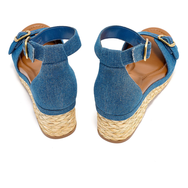 Karen | Denim Sandals Wedges, The Wedge That Goes With Everything