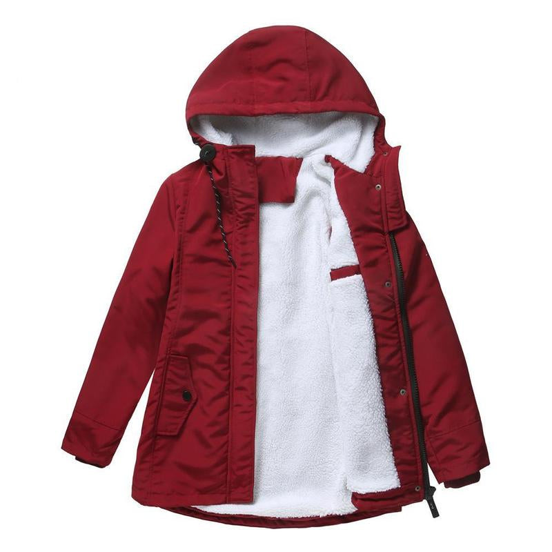 Helen - Warm Hooded Cozy Quilted Jacket
