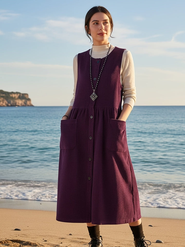 Velora |  Midi Vest Dress