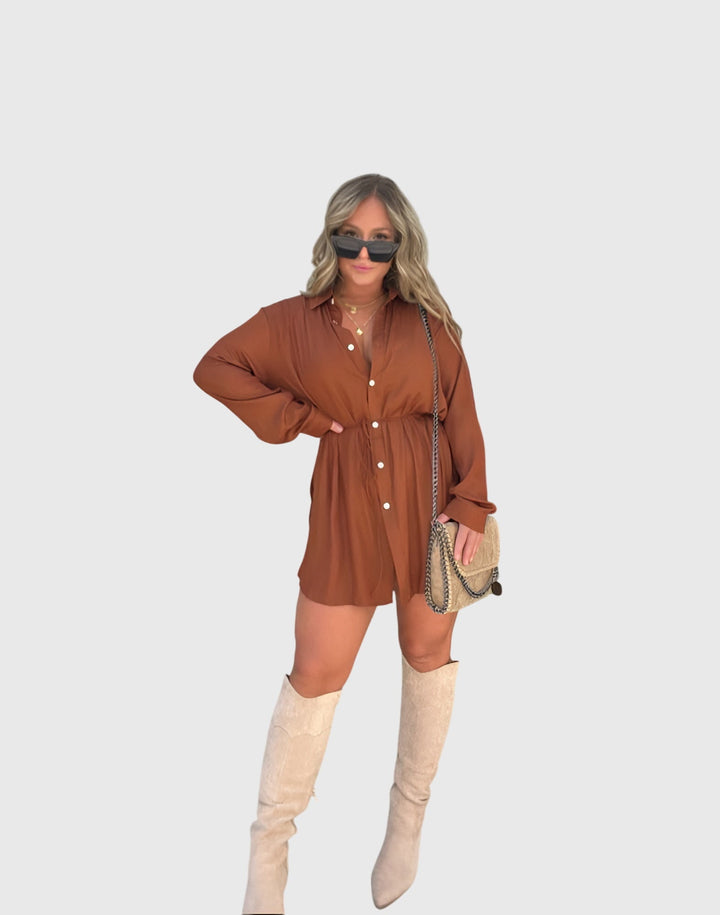 Annie | Elegant Romper Dress