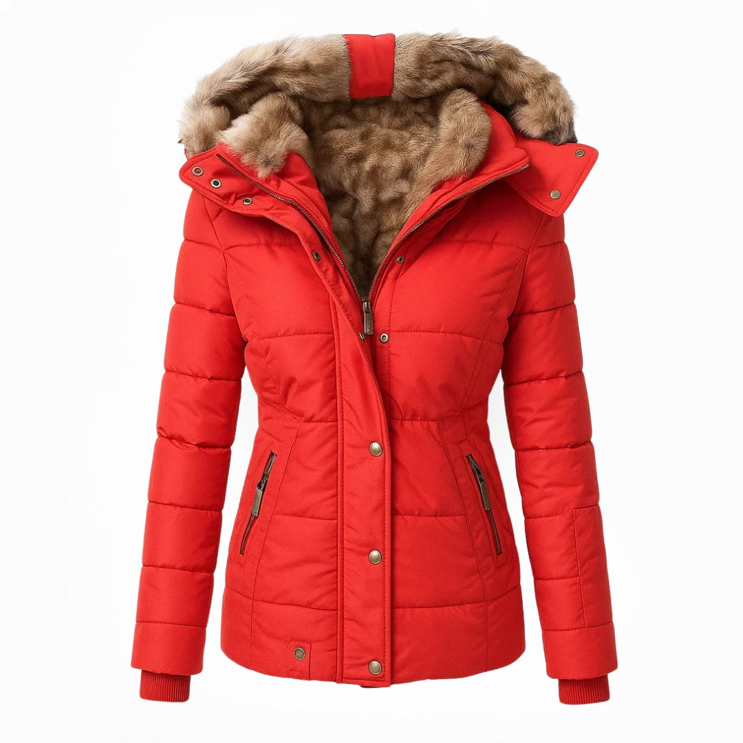 Anna – Luxe Winter Fur Hood Parka