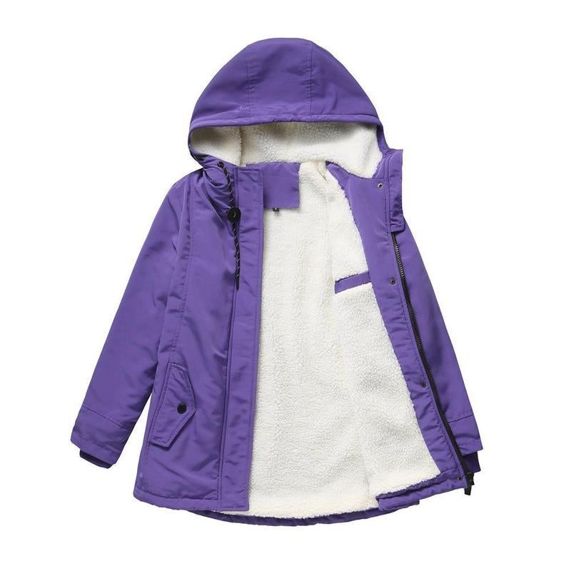 Helen - Warm Hooded Cozy Quilted Jacket