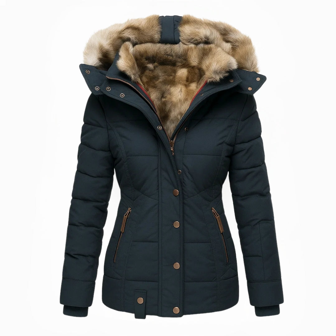 Anna – Luxe Winter Fur Hood Parka