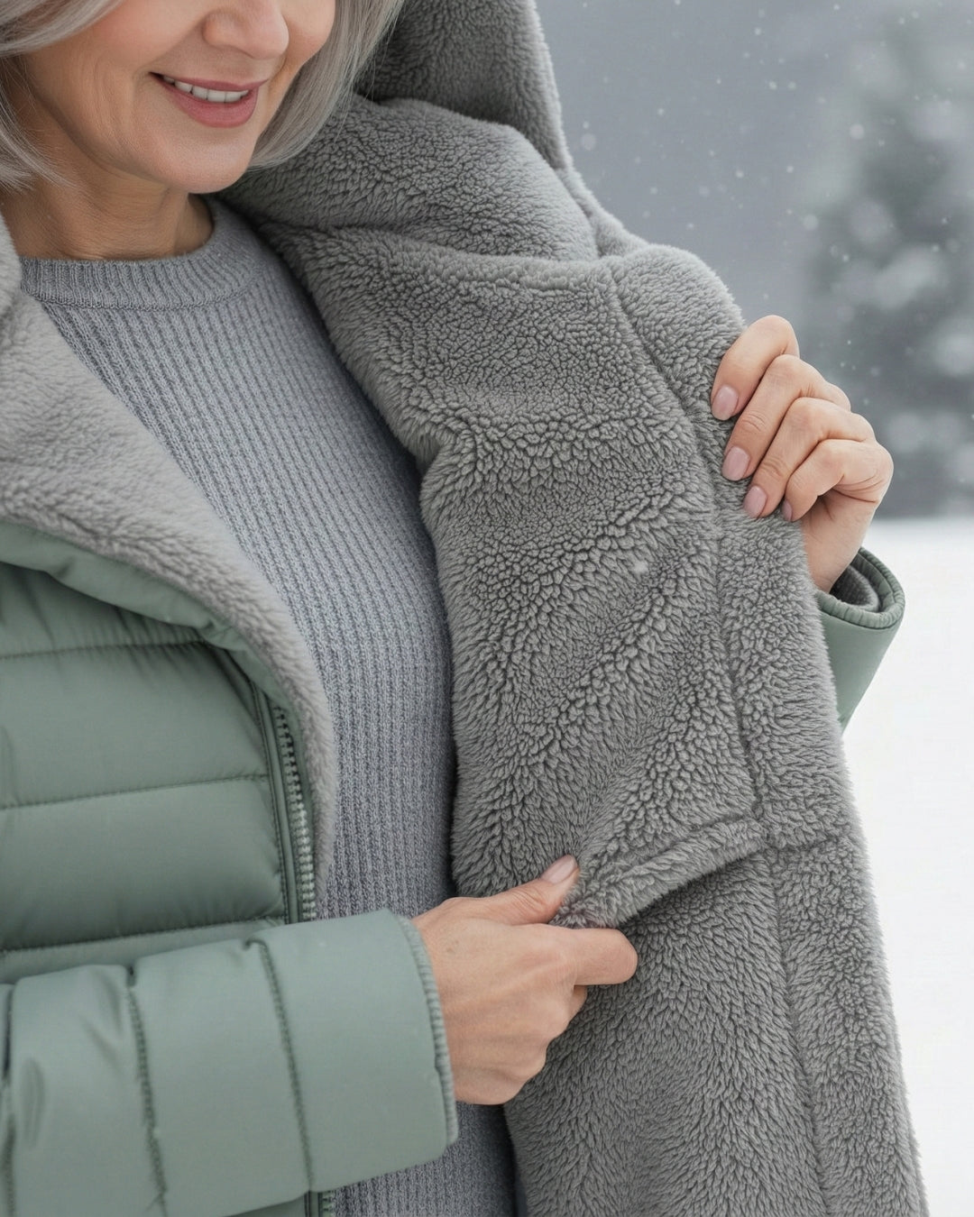 Clair - Double Fleece Hooded Winter Coat