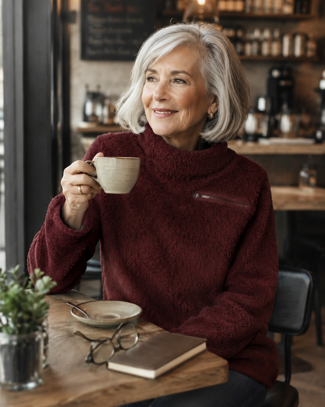 Lillian | Cozy Zip-Neck Pullover