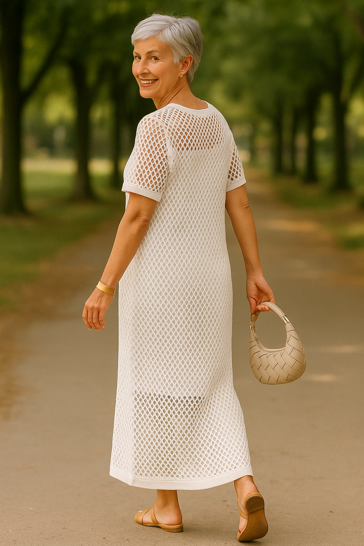 Celestia |  Two-Piece Boat Neck Dress