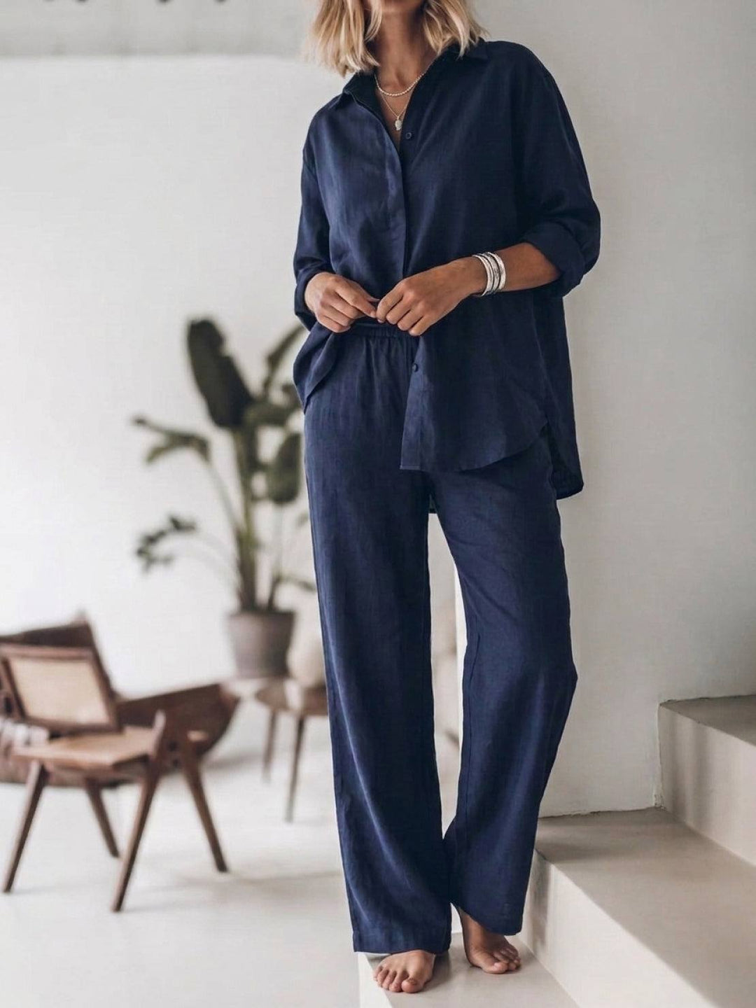 Harper™ | Pure Cotton Relaxed Set