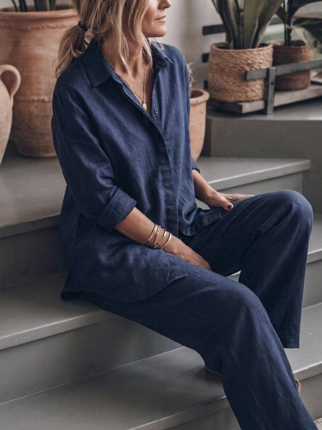 Harper™ | Pure Cotton Relaxed Set