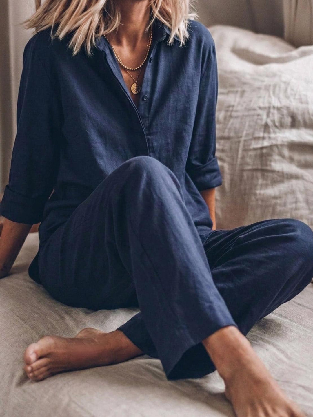 Harper™ | Pure Cotton Relaxed Set