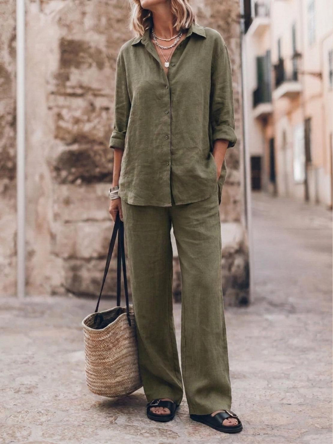 Harper™ | Pure Cotton Relaxed Set
