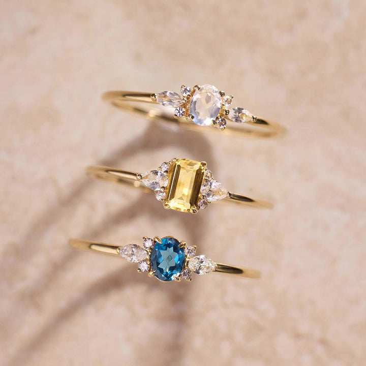 Clara | Violet Diamond Ring 18k Gold