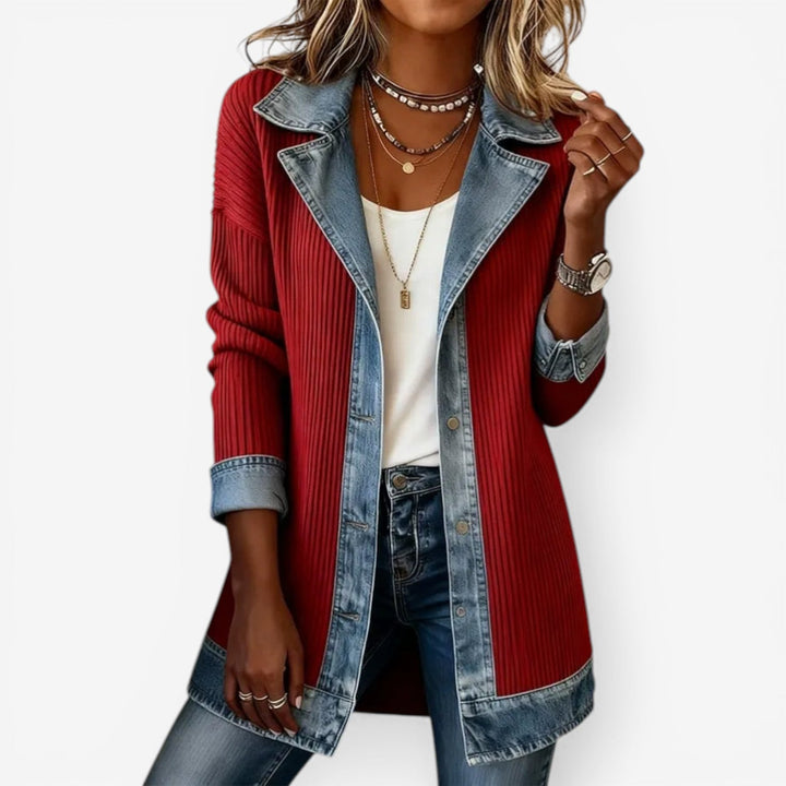 Emilia™ | Blazer in blended denim
