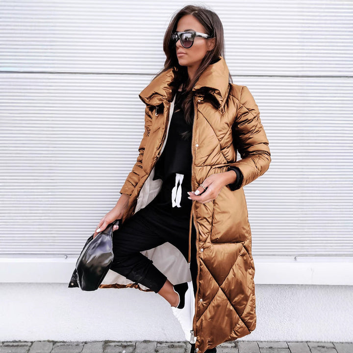 Elsa - Long Quilted Puffer Coat